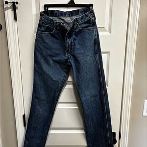 Wrangler Dark Blue Straight Jeans